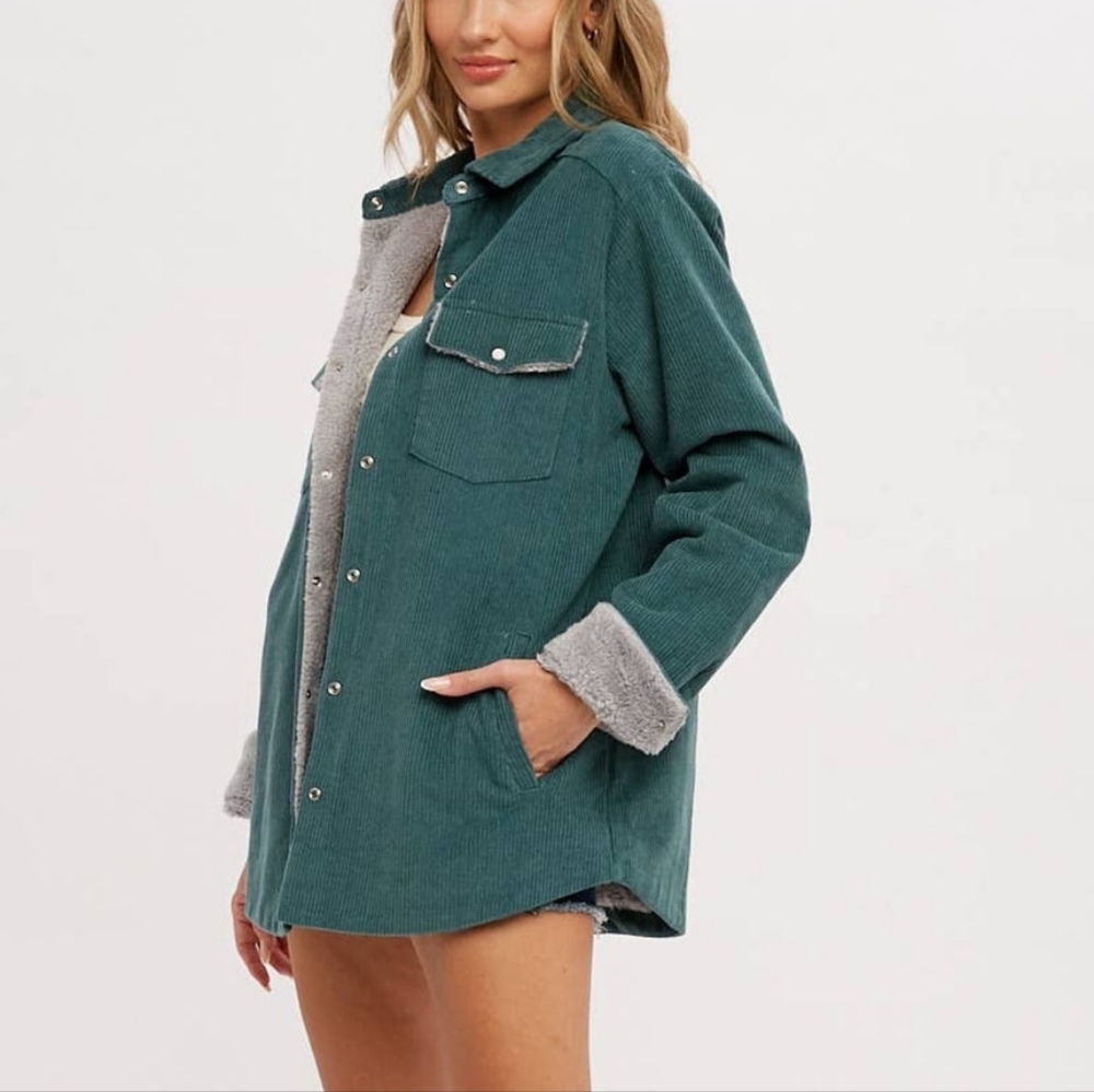 Corduroy Sherpa Lined Jacket